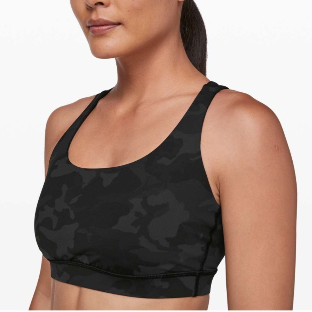 Lululemon Energy Bra - Incognito Camo Multi Grey